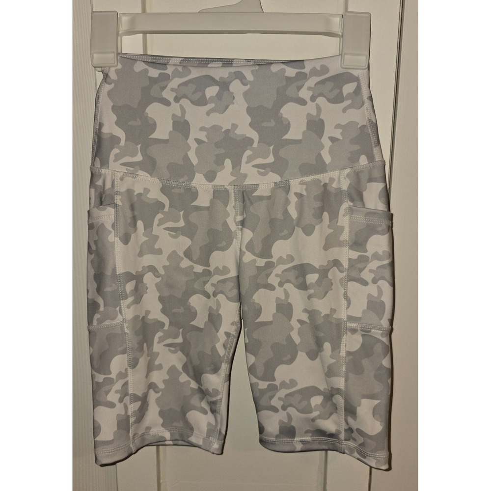 LegEnd womens work out shorts grey & white